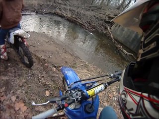 yz 85 and yz 250f trail riding