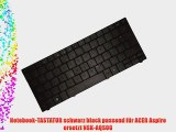 Notebook-TASTATUR schwarz black passend f?r ACER Aspire ersetzt NSK-AQS0G