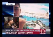 Caso Gerald Oropeza: Capturaron a presuntos asesinos de Patrick Zapata Coletti