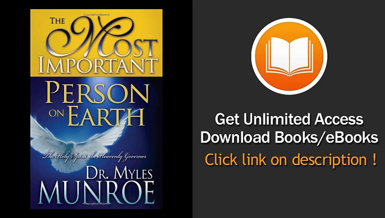 [Download PDF] The Most Important Person on Earth The Holy Spirit Governor of the Kingdom