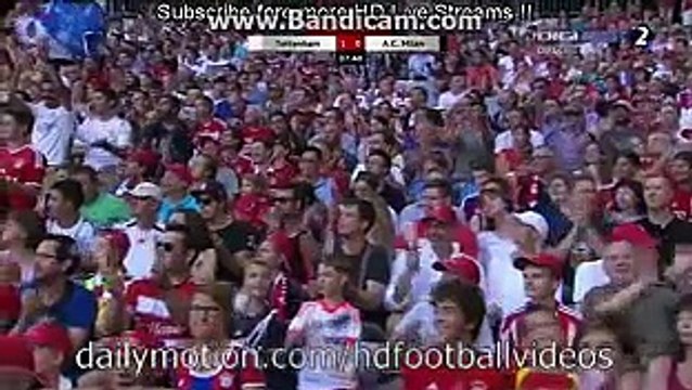 Nacer Chadli Amazing Header Goal AC Milan 0-1 Tottenham Hotspur (Audi Cup 2015) HD