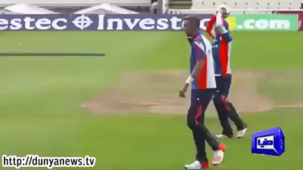 Funny moment during England cricket team's training session.