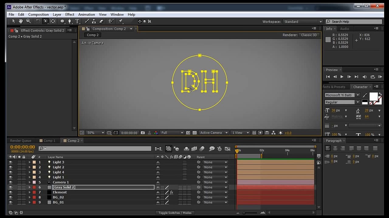 Element 3D Tutorial: Extruding Objects with Illustrator Vectors