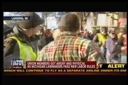 UNION THUGS Destroy AFP Tent! Attack Conservatives at Michigan State Capital Grounds! - 12/11/12