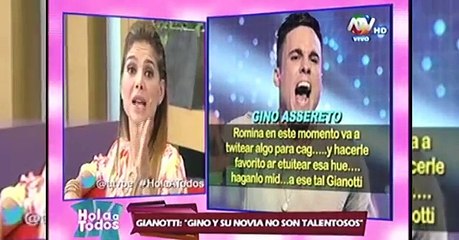 Christopher Gianotti: "Gino Assereto no tiene talento para nada"