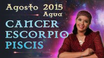 Horóscopo CANCER, ESCORPIO Y PISCIS, Agosto 2015 Signos de Agua por Jimena La Torre
