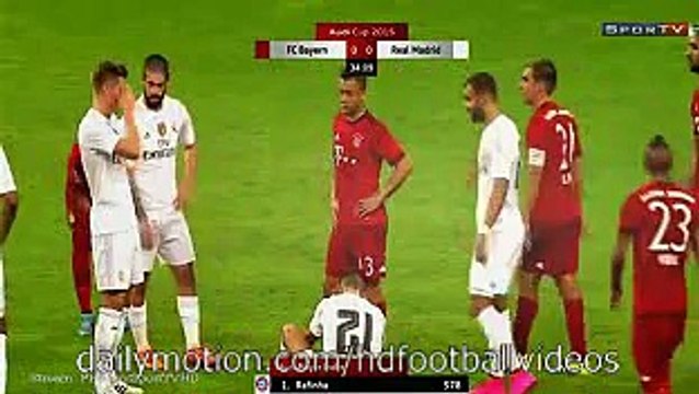 Denis Cheryshev Gets Injured Bayern Munchen 0-0 Real Madrid | Audi Cup Final 2015 HD