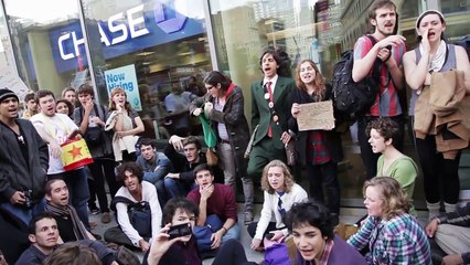 Occupy Wall Street :  Police Brutality as 8000 people take Time Square 1080p HD  10.15.11