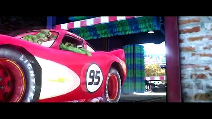 HULK ft VENOM test drive Lightning McQueen Pixar Cars