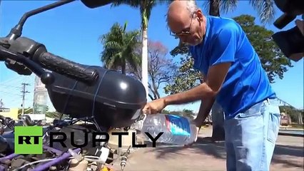 Un brasileño desarrolla una moto la cual usa agua como combustible