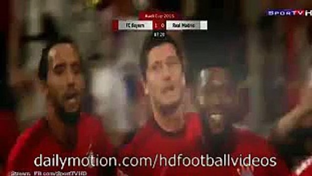 Goal Robert Lewandowski Bayern Munchen 1-0 Real Madrid Audi Cup Final 2015 HD