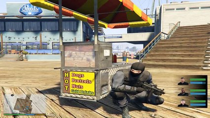 GTA V - NOoSE Missions mod (Pier Assault) + MP5K