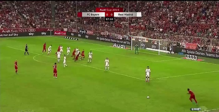 Robert Lewandowski Goal | FC Bayern München 1-0 Real Madrid 05.08.2015 HD (Audi Cup Final)