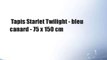 Tapis Starlet Twilight - bleu canard - 75 x 150 cm