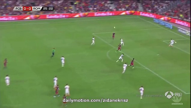 1-0 Neymar Goal HD _ Barcelona v. AS Roma _ Joan Gamper Trophy 05.08.2015