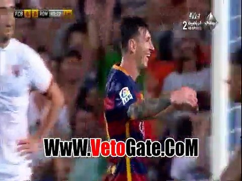 ميسى يتقدم بالهدف الثانى لبرشلونه فى مرمى روما