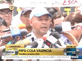 Planta Pepsi Cola en Valencia paraliza producción