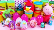 Play Doh cars 2 Kinder surprise eggs Spiderman Barbie Peppa pig Frozen Minnie - PlayDoh Chan
