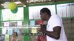 Basketball stars visit UNICEF-supported malnutrition treatment centre in Haiti