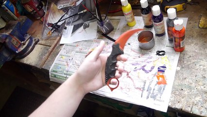 CS:GO Karambit Knife; Crimson Web In Real Life!