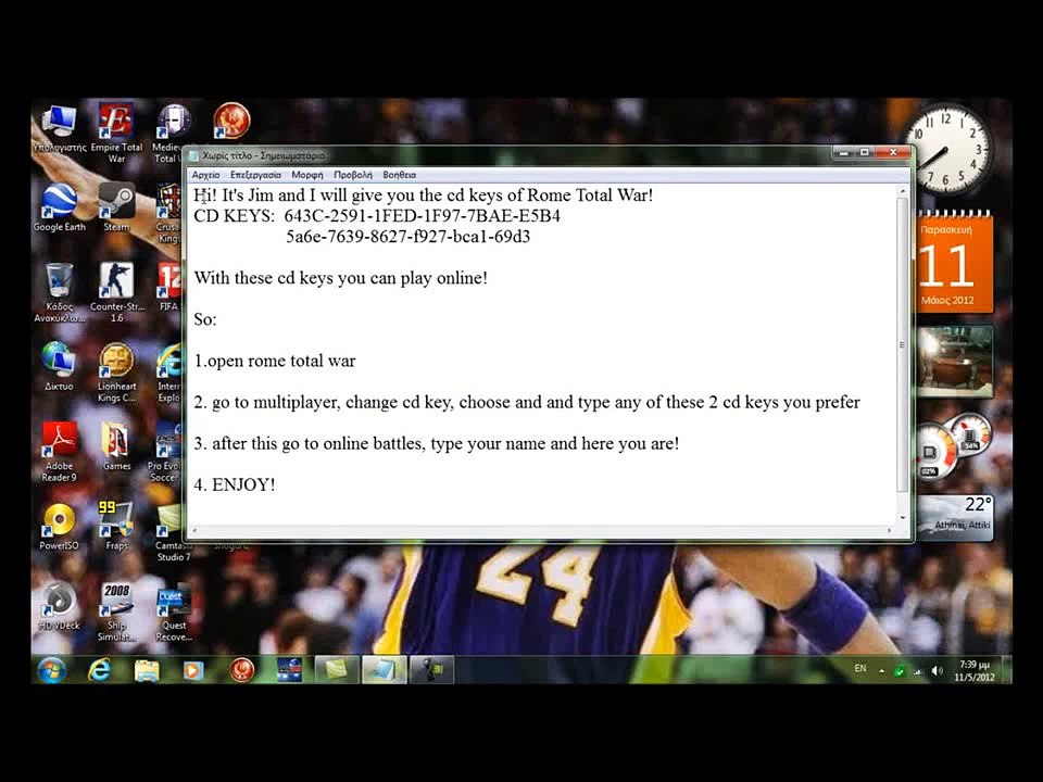 Rome Total War CD Keys