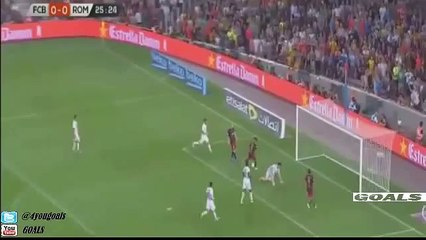 Barcelona se pasea ante la Roma (3-0) con goles de Neymar y Messi