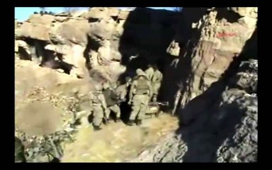 Asker Kamerasindan Pkk Magarasina canli Operasyon görüntüleri