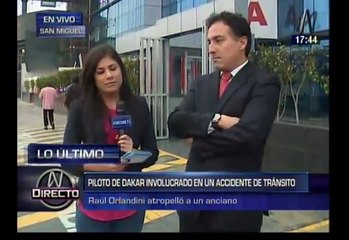 Raúl Orlandini atropelló y mató a anciano en accidente de tránsito en La Perla