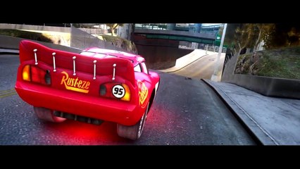 Custom Disney Pixar Cars Lightning McQueen in Green, Orange and Pink For The Incredible Hulk!
