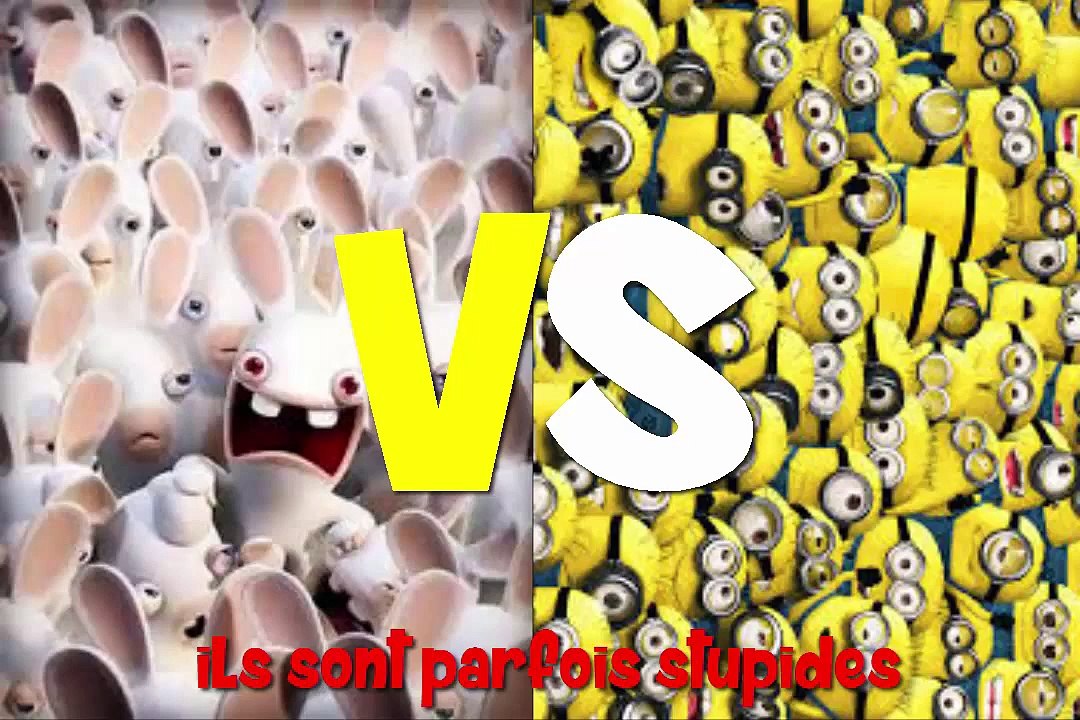 Minions VS Lapins crétins ! qui est le plus idiot ?