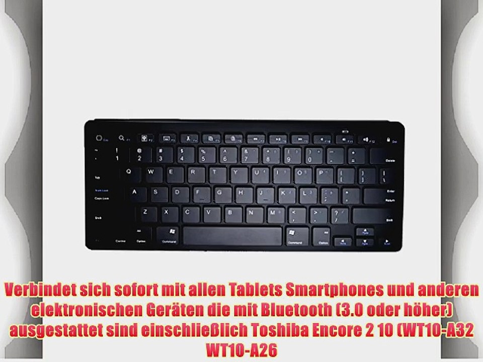 Cooper Cases(TM) B1 universelle Bluetooth Funktastatur f?r Toshiba Encore 2 10 (WT10-A32 WT10-A264)