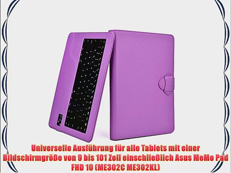 Cooper Cases(TM) Infinite Executive Asus MeMo Pad FHD 10 (ME302C ME302KL) Universal Folio-Tastatur