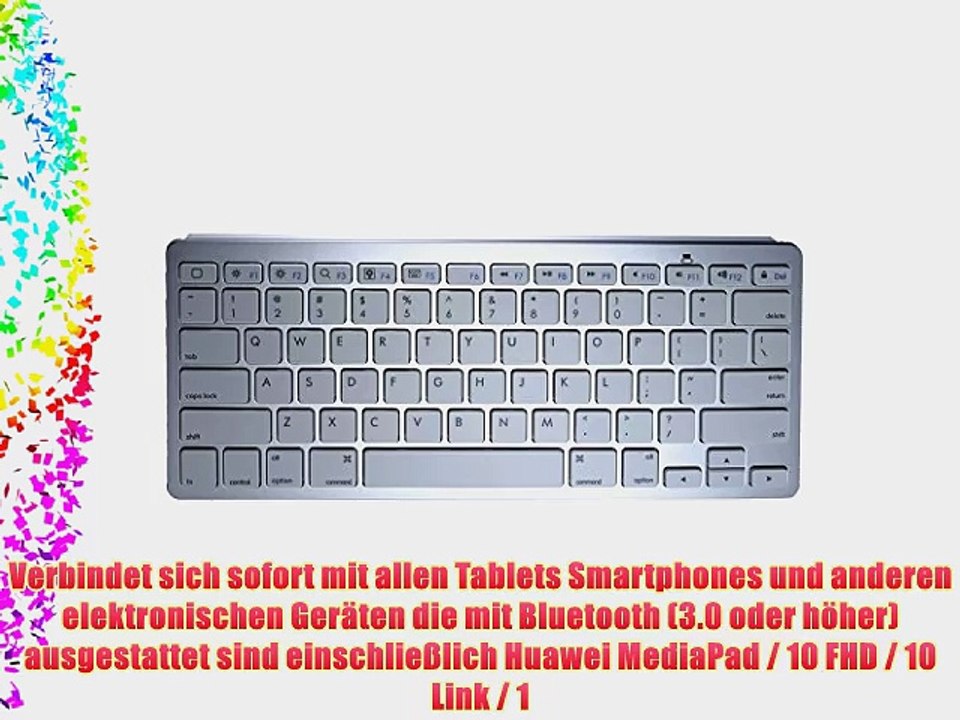 Cooper Cases(TM) B1 universelle Bluetooth Funktastatur f?r Huawei MediaPad / 10 FHD / 10 Link