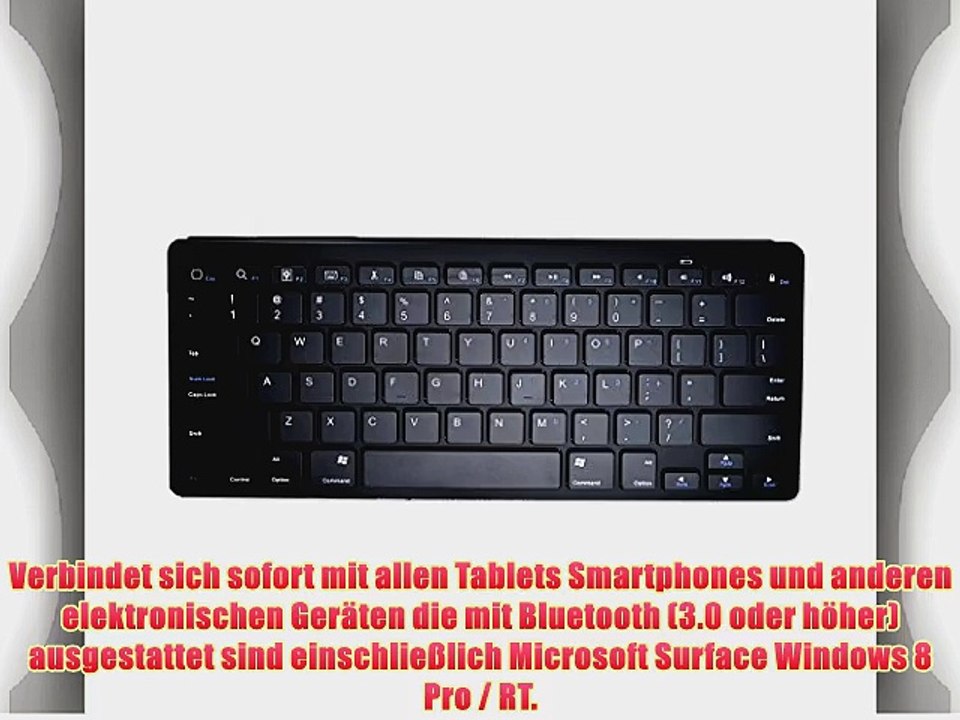 Cooper Cases(TM) B1 universelle Bluetooth Funktastatur f?r Microsoft Surface Windows 8 Pro