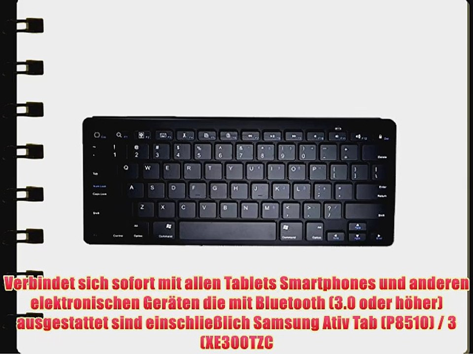Cooper Cases(TM) B1 universelle Bluetooth Funktastatur f?r Samsung Ativ Tab (P8510) / 3 (XE300TZC)