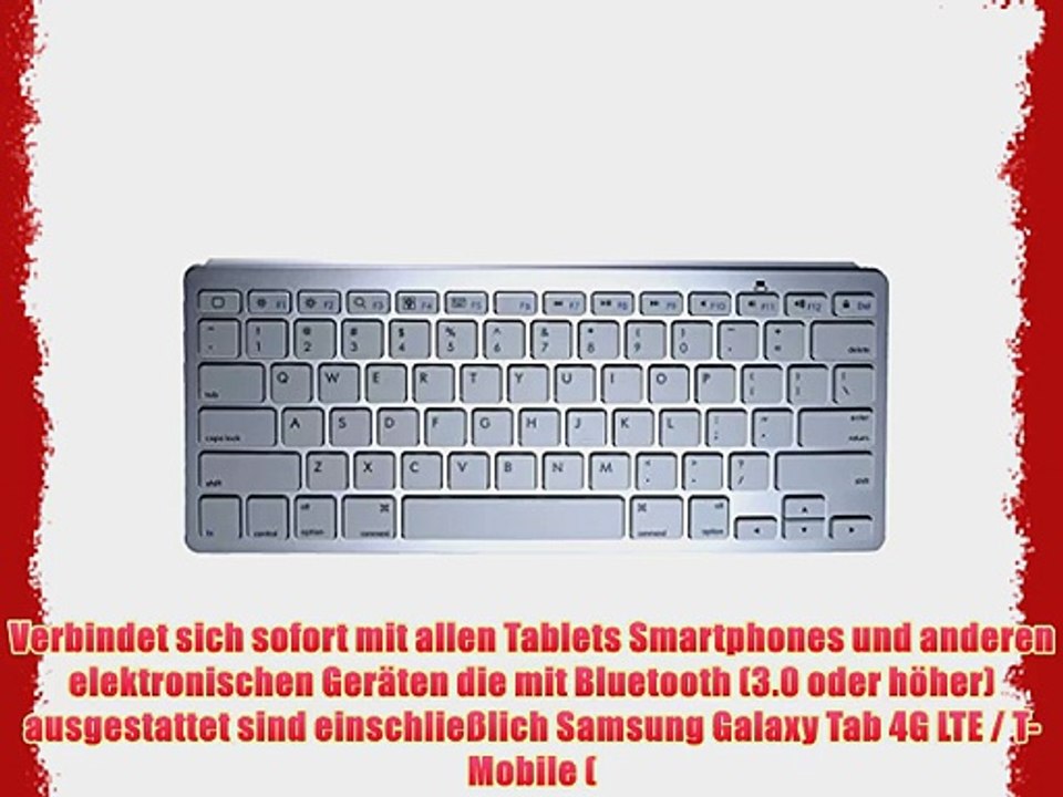 Cooper Cases(TM) B1 universelle Bluetooth Funktastatur f?r Samsung Galaxy Tab 4G LTE / T-Mobile