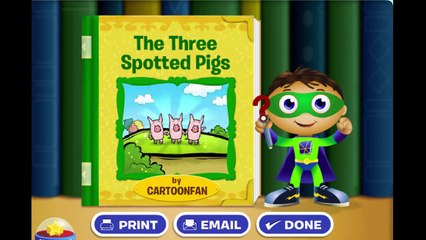 Super Why Story Book Creator Three Little Pigs Cartoon Animation PBS Kids Game Play Walkth