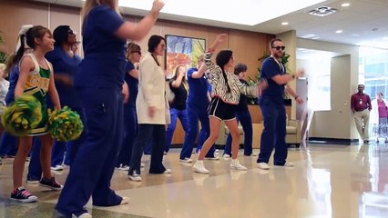 Willis-Knighton Cancer Center Proton Radiation Team Suprises Sophia With -The Whip- Flashmob