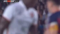 Messi Headbutts Roma’s Mapou Yanga-Mbiwa