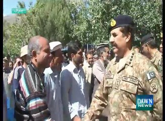 Army chief visits flood-hit Chitral