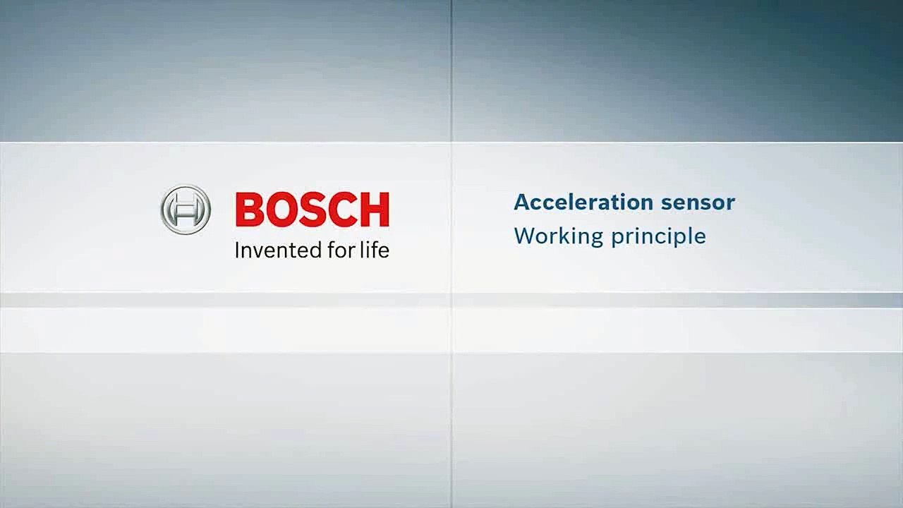 EN | Bosch Working principle of an acceleration sensor