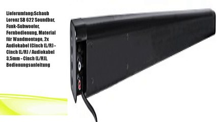 Schaub Lorenz SB 622 Bluetooth-Soundbar mit Funk-Subwoofer