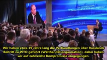 Wladimir Putins Rede an der Pressekonferenz in Moskau -Teil 1