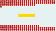 Brownian motion simulation - Bar and Balls