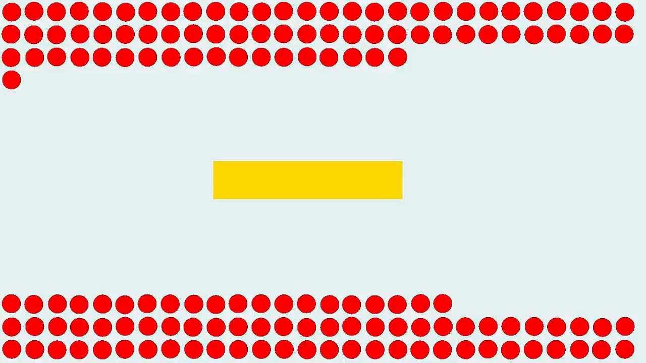 Brownian motion simulation - Bar and Balls