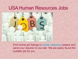 USA Human Resources Jobs