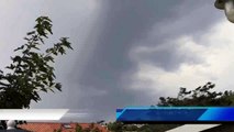 Orage à Hossegor. Éclairs en slow motion