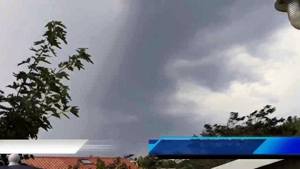 Orage à Hossegor. Éclairs en slow motion