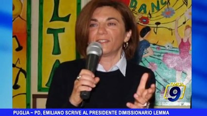 PUGLIA | PD, Emiliano scrive al presidente dimissionario Lemma