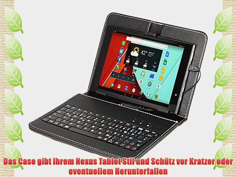 Navitech Schwarze H?lle / Case / Cover mit deutschem Qwertz Keyboard mit Micro USB f?r das
